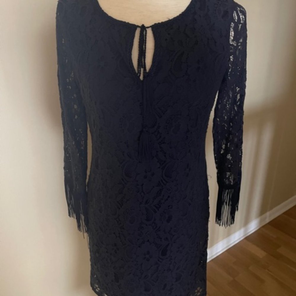 Lace Dress Navy Bluew/ liner